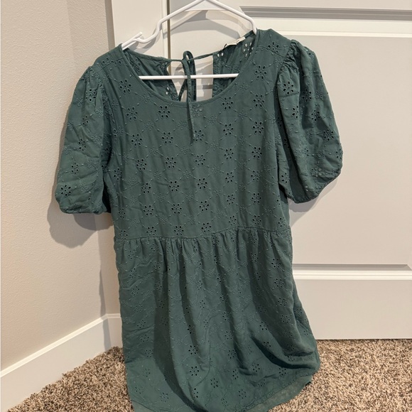 American Eagle Outfitters Dresses & Skirts - American Eagle Outfitters Teal Eyelet Dress